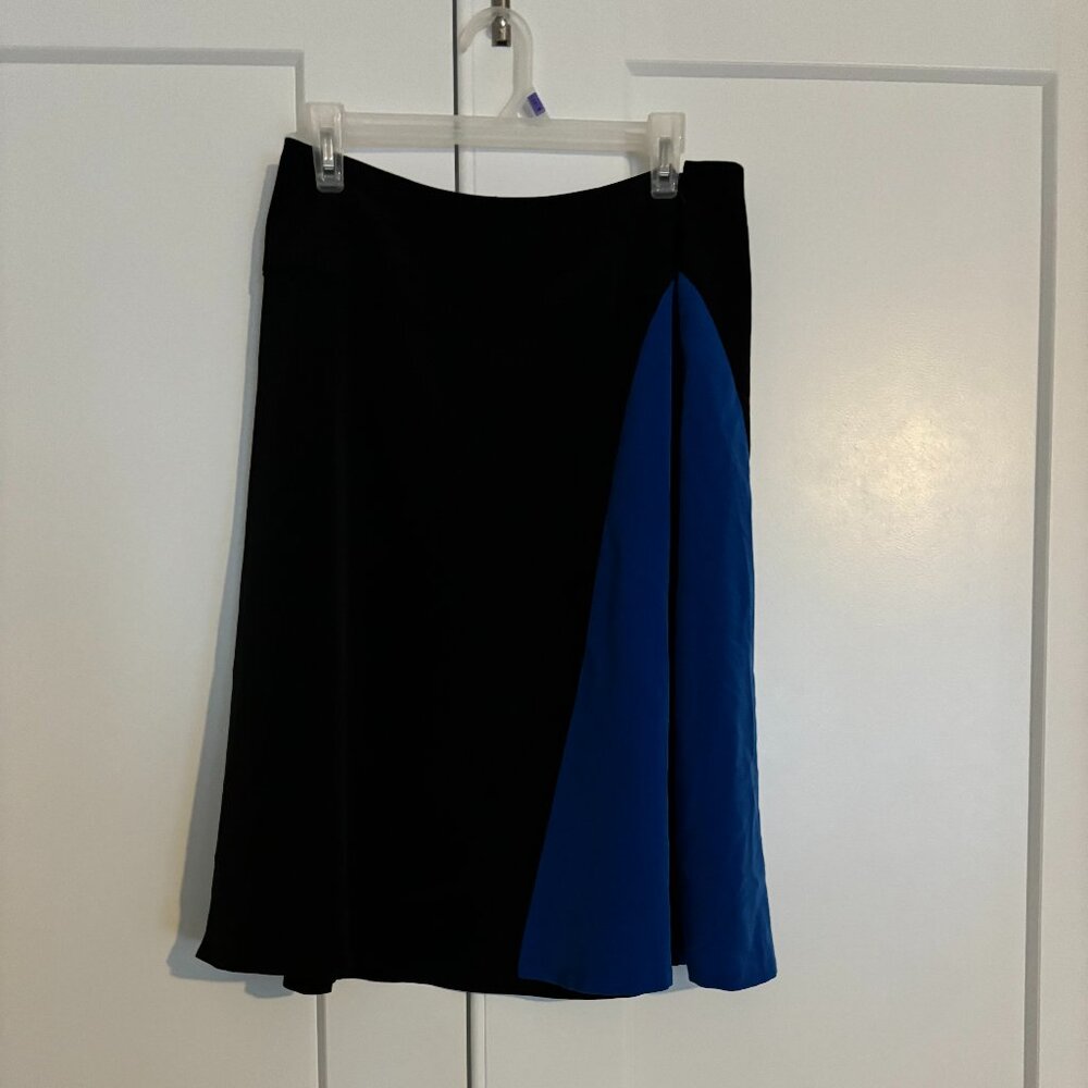 The Limited Color Block Midi Skirt